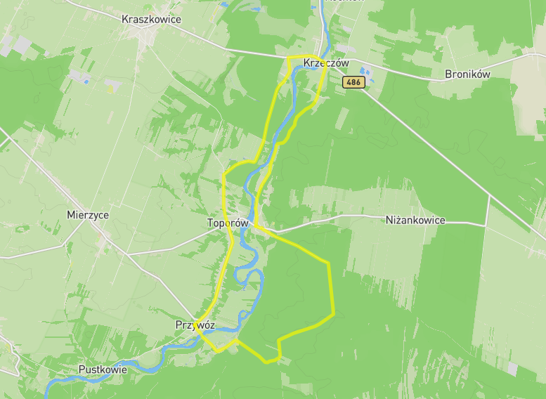 Szlak rowerowy EWI 5 Przełomu Krzeczowskiego